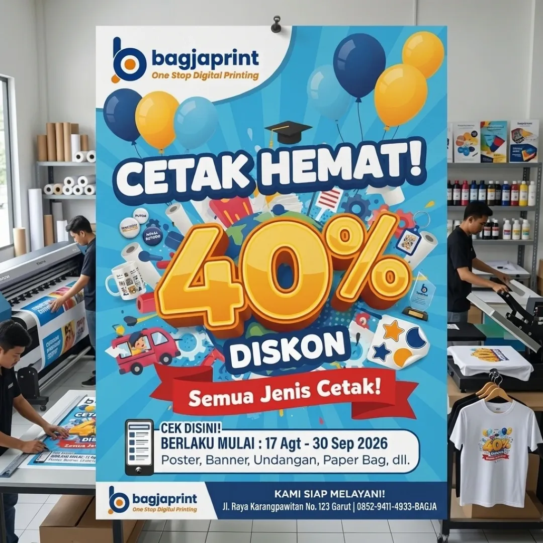 Jasa cetak Poster berkualitas di Garut - Bagja Print
