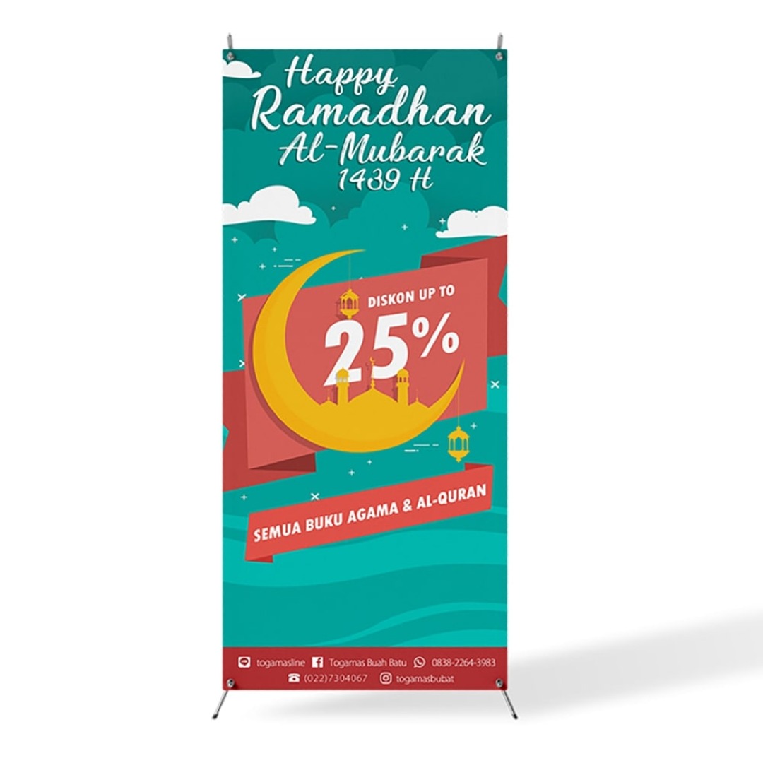 Cetak atau buat X-Banner berkualitas dan murah di Garut
