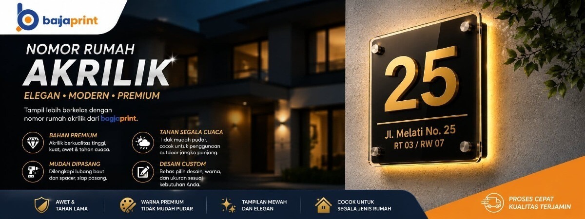 Nomor Rumah Akrilik