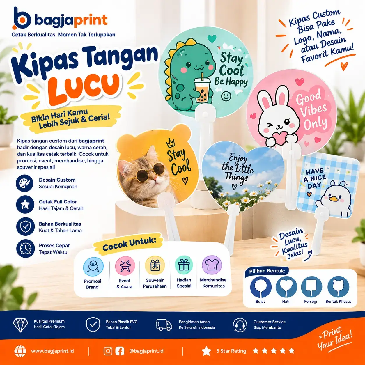 Kipas Tangan Custom