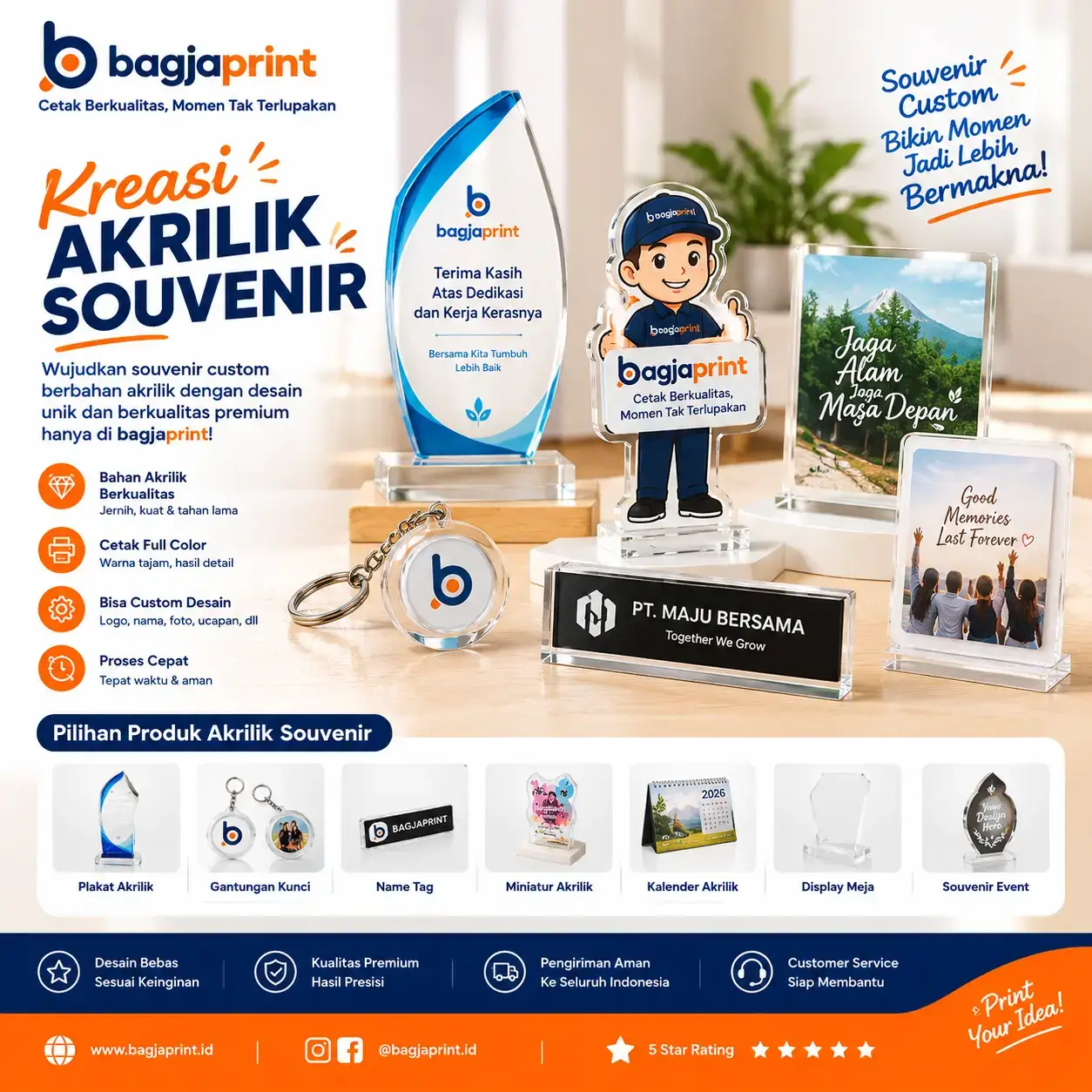 Kreasi Akrilik Souvenir Custom