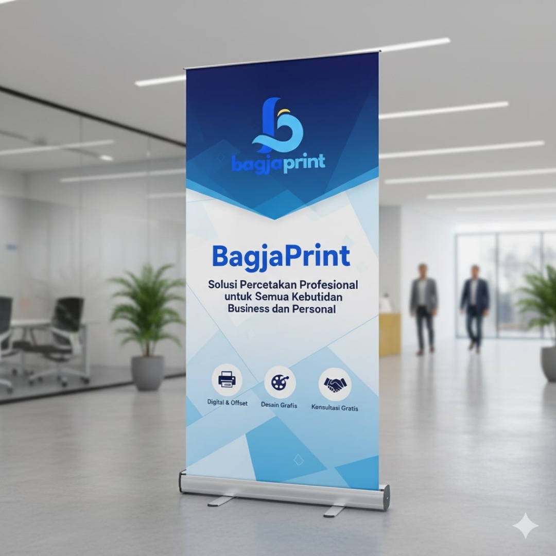 Cetak atau buat Roll Up Banner berkualitas dan murah di Garut