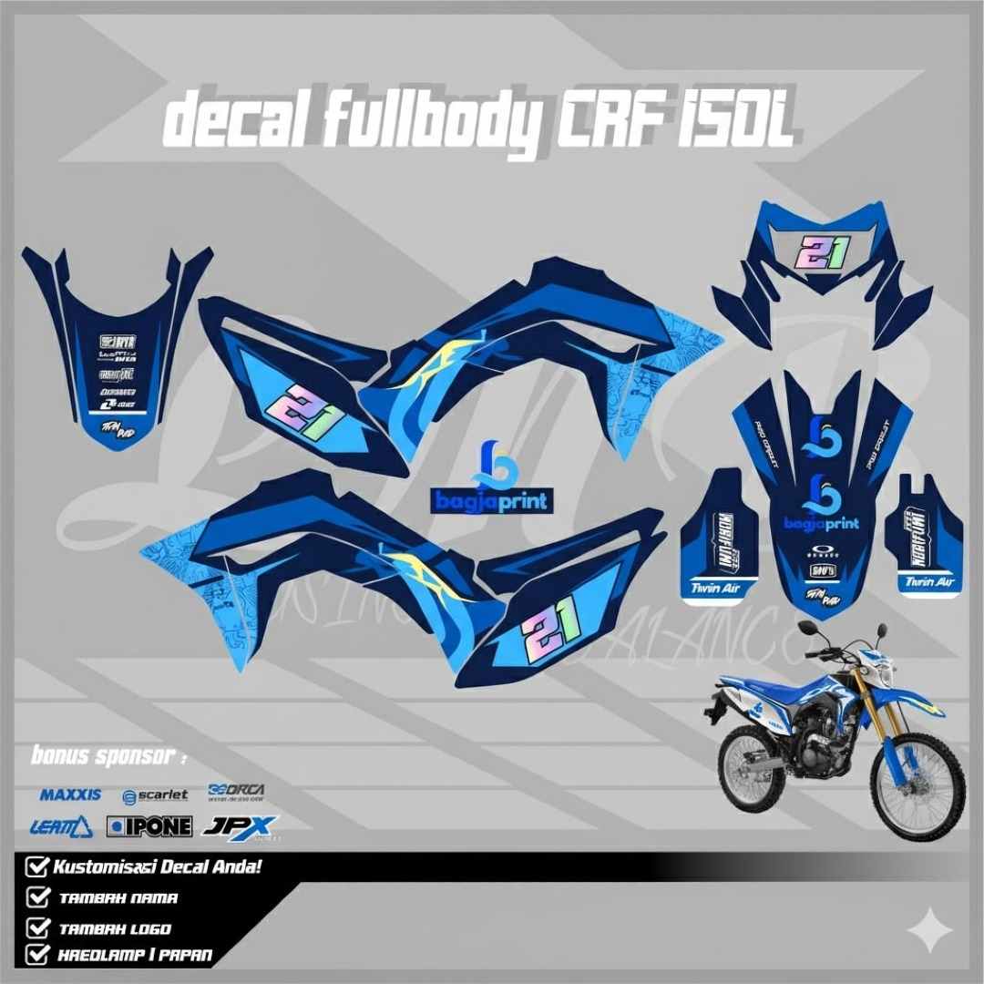 Cetak atau buat Decal Sticker berkualitas dan murah di Garut