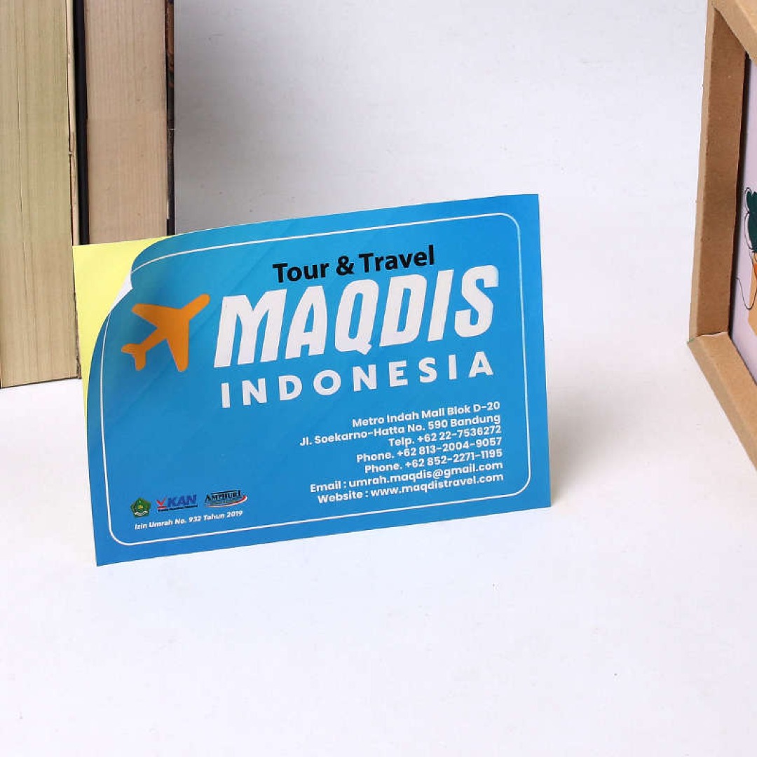 Cetak atau buat Sticker berkualitas dan murah di Garut
